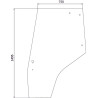 Vitre de porte gauche UNIVERSEL 3825716M1N
