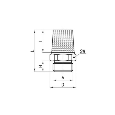 Bouchon en laiton CAMOZZI 2931M7