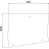 Vitre latérale droite UNIVERSEL 816810040431KR