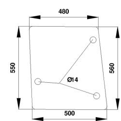Vitre latérale UNIVERSEL D7112