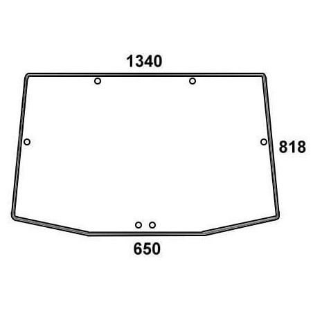 Vitre arrière UNIVERSEL R131208N