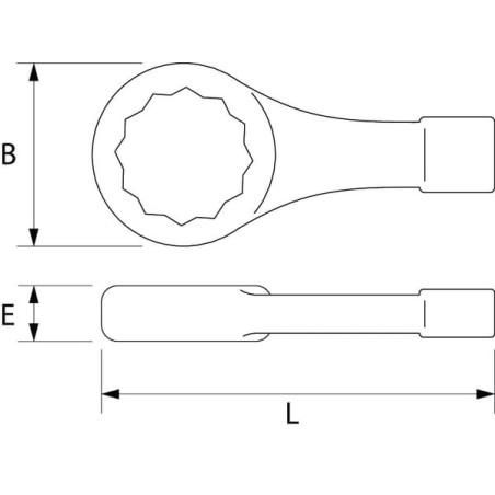 Clé FACOM 51B55