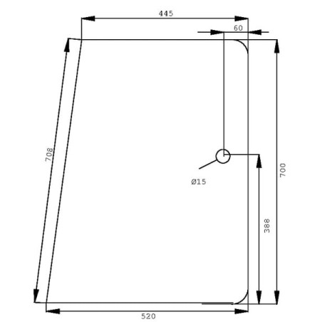 Vitre latérale UNIVERSEL D7760T