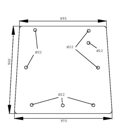Lunette arrière UNIVERSEL D6918