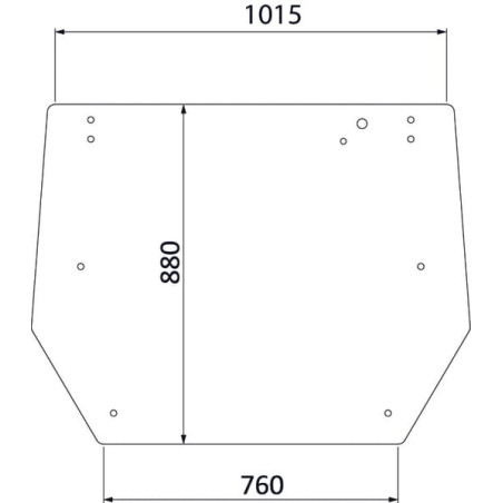 Vitre de cabine arrière UNIVERSEL V33118310N