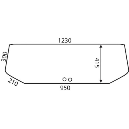 Lunette arrière UNIVERSEL D6748