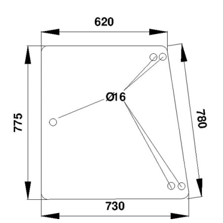 Vitre latérale UNIVERSEL 385500350030N