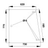 Vitre latérale UNIVERSEL 385500350030N