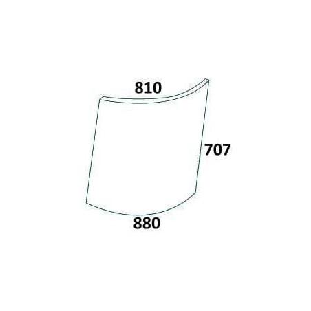 Vitre droite supérieure UNIVERSEL R50753N
