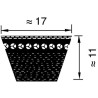 Courroie BX45 OPTIBELT BX171190
