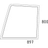 Vitre de porte UNIVERSEL D6706