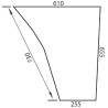 Vitre de porte UNIVERSEL D6907A