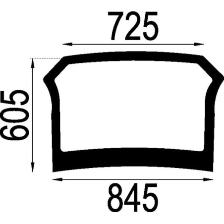 Lunette arrière UNIVERSEL 4414216N