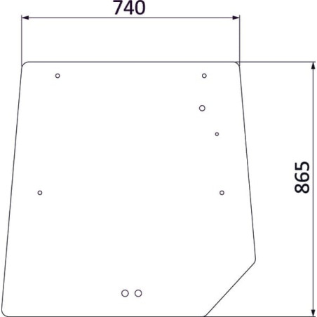Vitre arrière UNIVERSEL 3902141M1N