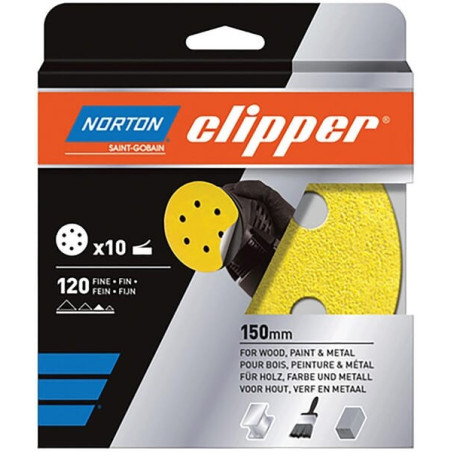 Papier abrasif 150mm NORTON 66261121651