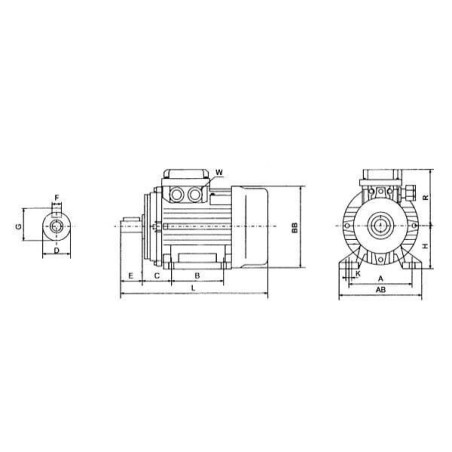 Moteur UNIVERSEL EM71B4B3300IE2A