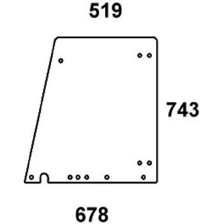 Vitre de porte UNIVERSEL 247811030950N