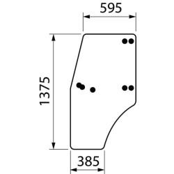 Vitre de porte complète CARRARO ER047754N