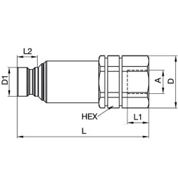 Embout PARKER FEC5028FB
