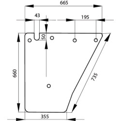 Vitre de porte UNIVERSEL 205810030111N