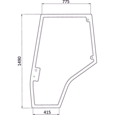 Vitre de porte gauche UNIVERSEL 4272774M1N