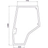 Vitre de porte gauche UNIVERSEL 4272774M1N