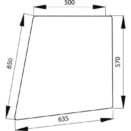 Vitre de porte UNIVERSEL 258514210250N