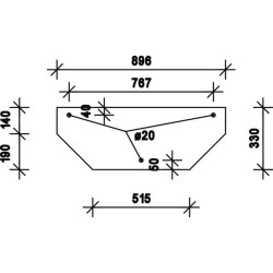 Lunette arrière UNIVERSEL D7762