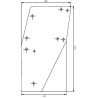 Vitre de porte UNIVERSEL D7749T