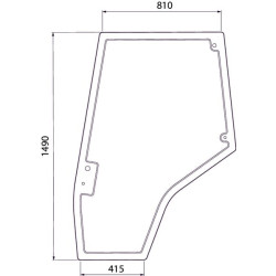 Vitre de porte UNIVERSEL 4272775M1N