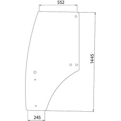 Vitre de porte UNIVERSEL R198625N