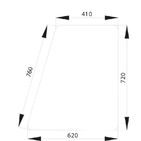 Vitre de porte UNIVERSEL D4013