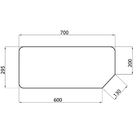 Lunette arrière UNIVERSEL D6714