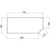 Lunette arrière UNIVERSEL D6714