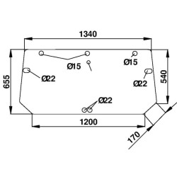 Lunette arrière UNIVERSEL D7128