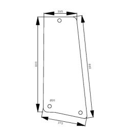 Vitre latérale UNIVERSEL D6917