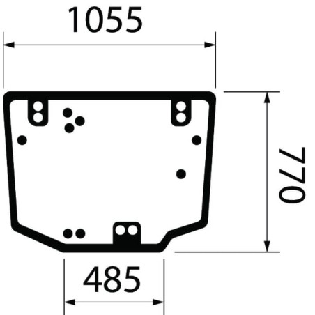 Vitre arrière CLAAS 0022353220