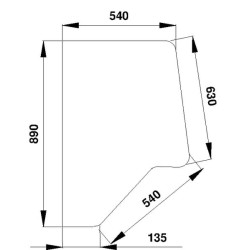 Vitre de porte UNIVERSEL D7014