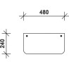 Lunette arrière UNIVERSEL D7409