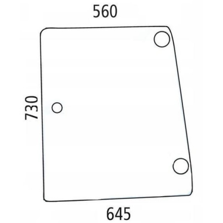 Vitre latérale UNIVERSEL D6720A