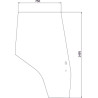 Vitre de porte droite UNIVERSEL 3804658M1N
