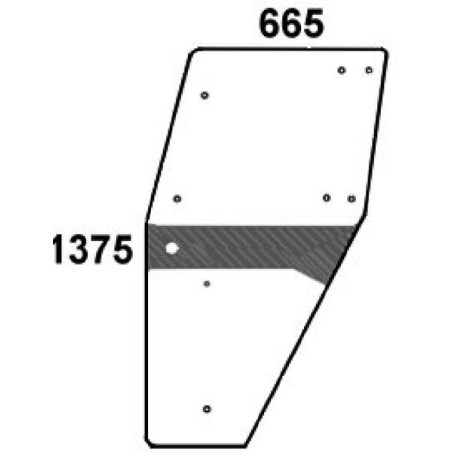 Vitre de porte gauche UNIVERSEL 04358529N