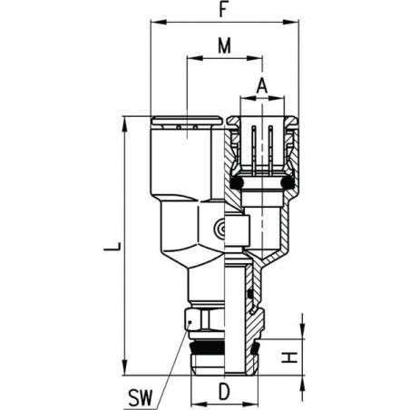 Connecteur CAMOZZI S6450618