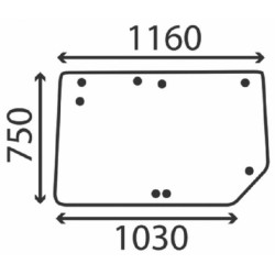 Lunette arrière UNIVERSEL D8098