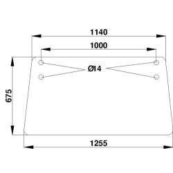 Lunette arrière UNIVERSEL D7408
