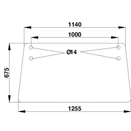 Lunette arrière UNIVERSEL D7408