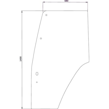 Vitre de porte UNIVERSEL D6718