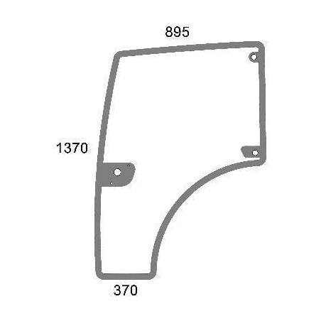 Vitre de porte complète UNIVERSEL 00142296010N