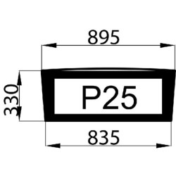 Lunette arrière UNIVERSEL 00121439010N