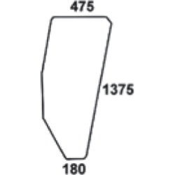 Vitre de porte UNIVERSEL D9006